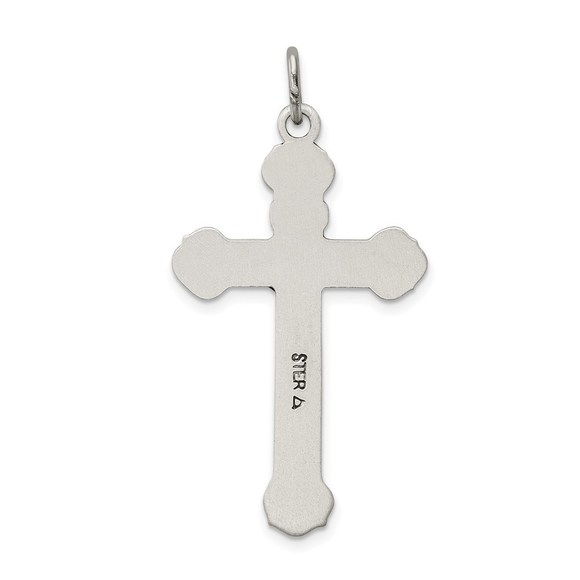 Million Charms 925 Sterling Silver Antiqued INRI Crucifix Necklace Charm Pendant - Picture 4 of 4